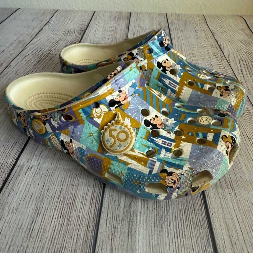 CROCS Disney 50th Anniversary Clogs Shoes 6